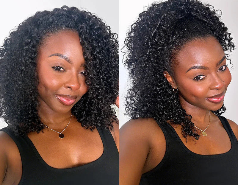 Kinky Curly Half Wig